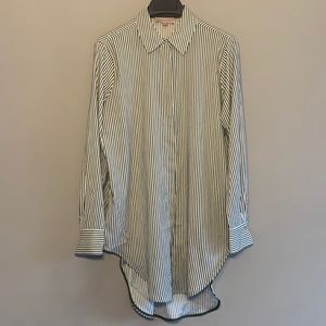 NWOT Philosophy Button Down Striped Tunic / Size M